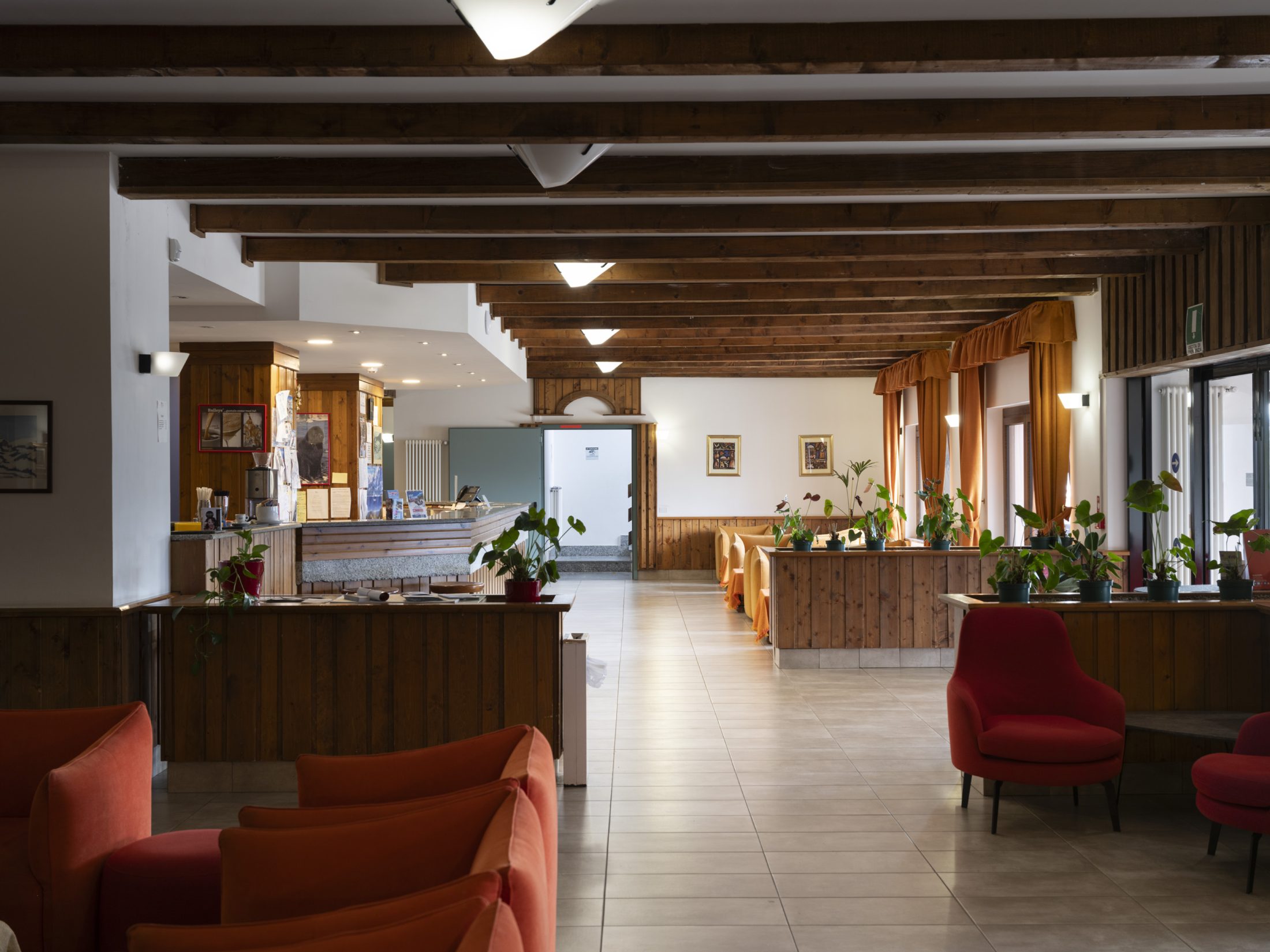 La sala comune con l'American Bar
